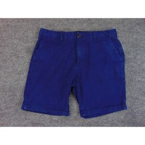 Scotch Soda Shorts Mens 28x7 Blue Amsterdam Cotton Elastane Chinos Short Pants